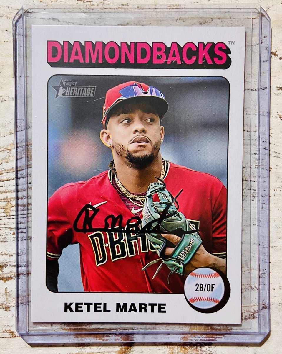 2024 Topps Heritage Ketel Marte White Border Parallel #157 Arizona
