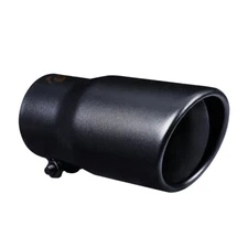 Car exhaust tip 2.5'' Inlet Black Coated Stainless Steel Muffler Pipe Bolt on 