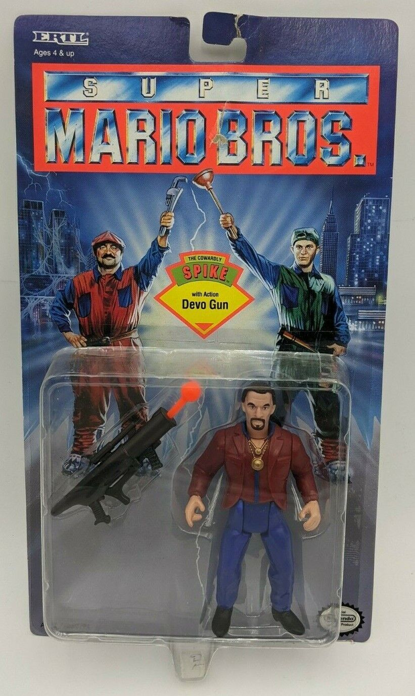 Vintage 1993 Super Mario Brothers Movie Spike Action Figure Sealed New MOC