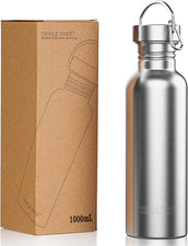 Deportes de acero inoxidable de pared simple sin aislamiento de 34 OZ