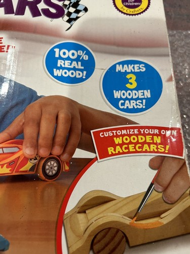 Made by Me 21136A Build Paint Your Own Wooden Cars - 3 Pieces - Picture 4 of 10