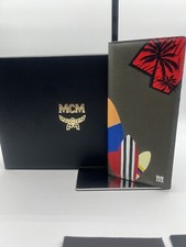 NIB MCM Long Bifold Grained Leather Casual Men's Wallet NEW Sea Turtle Limited