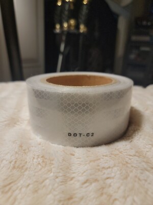 DOT-C2 Conspicuity Tape - Silvery White With Stripes 