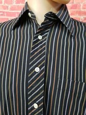 Ted Baker London LS Cotton Striped w/Contrast Cuffs 15.5 32/33 L Men's Shirt C