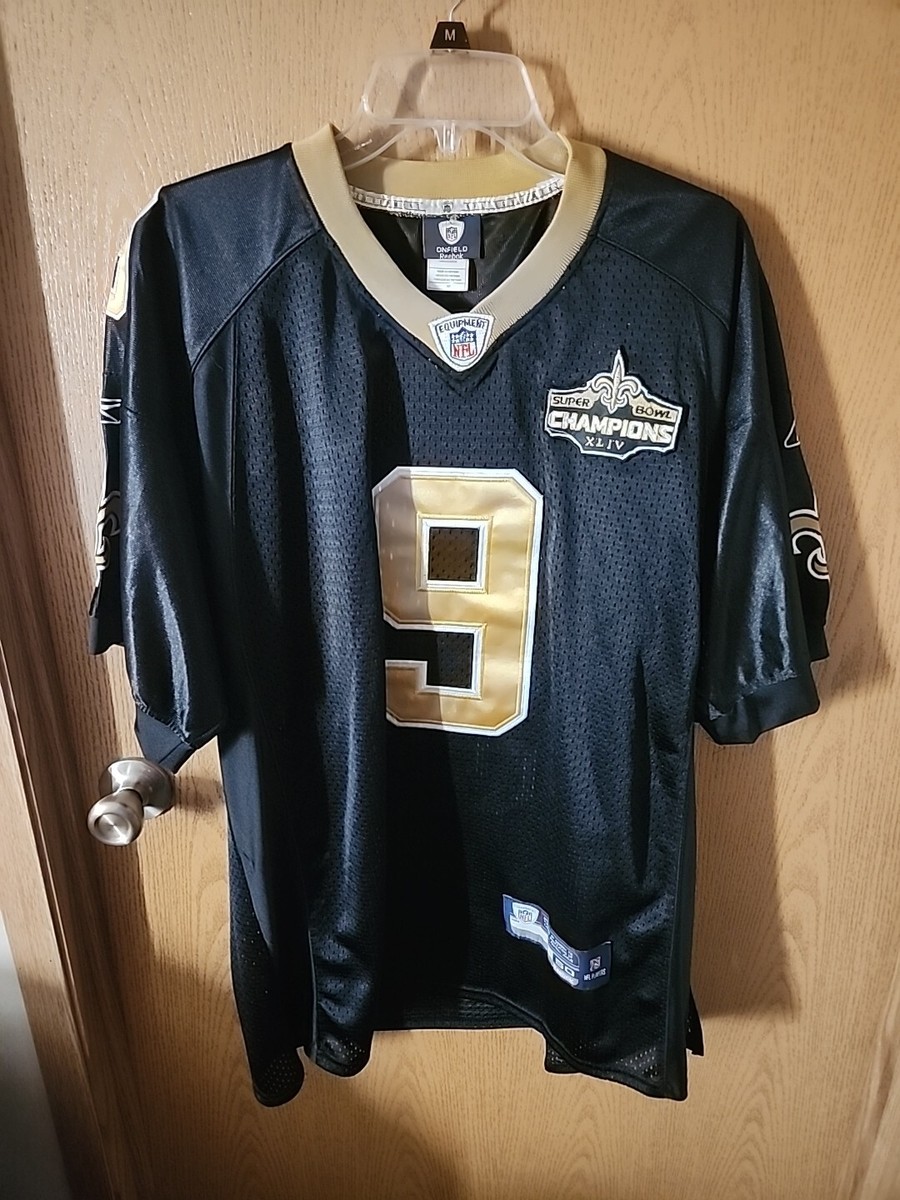 New Orleans Saints #9 Drew Brees (XLIV SUPER BOWL) Jersey Style Shirt Adult  50