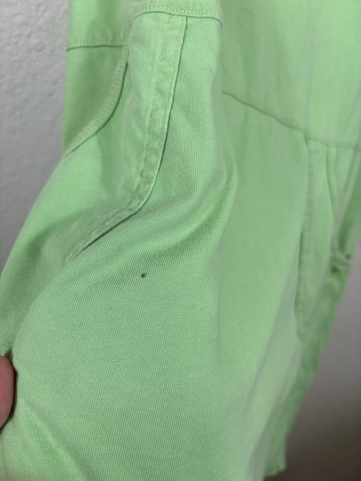 Mini Vestido de Playa Vintage Fresh Produce Talla M Verde Algodón Sin Mangas Sandestino Foto 4 de 4