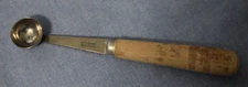 Vintage ECONOME France 6 7/8" Stainless Steel Melon Baller w/ Wood Handle