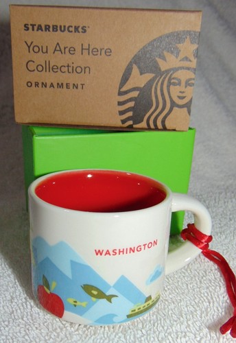 STARBUCKS YOU ARE HERE YAH COLLECTION 2 OZ DEMITASSE CUP ORNAMENT Select City - Picture 9 of 12