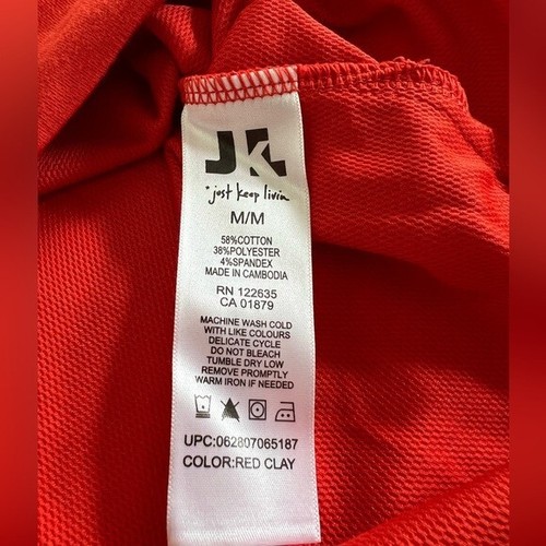 🔥JKL JUST KEEP LIVING PERFORMANCE ADVANTEDGE RED POLO MEN'S SIZE MEDIUM NWT - Picture 9 of 15