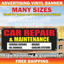 CAR REPAIR MAINTENANCE Advertising Banner Vinyl Sign Service Repair Mechanic Fix
