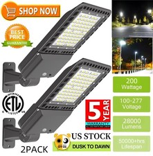Led Parking Lot Light 2 Pack 200w Led Shoebox Light With Dusk To Dawn Photocell Led Parking Lot Light 2 Pack 200w Led Shoebox Light With Dusk To Dawn Photocell