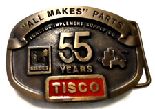 Tisco Tractor 55th Anniversary Belt Buckle VTG 1937-1992 Cast Brass Ltd Ed Farm