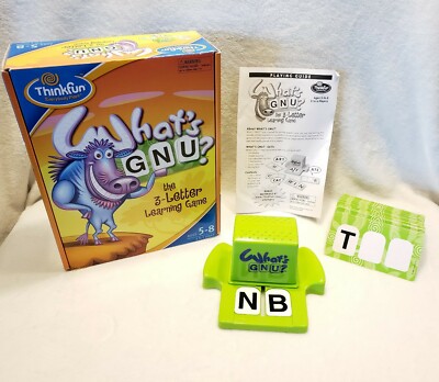 2004 What's GNU? the 3-Letter Learning Game from Thinkfun   - Homeschooling
