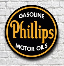 PHILLIPS MOTOR&Ouml;L WANDSCHILD PLAKETTE OLDTIMER BENZIN &Ouml;L & OLDTIMER MOTOR