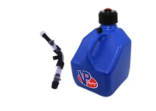 VP Racing Blue Square 3 Gallon Race Fuel Jugs + Hose and Hose Bender