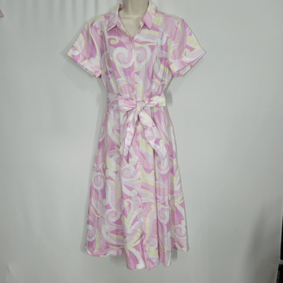 Hill House Pink Candy Kaleidoscopes The Lily Shirt Dress XX-Small