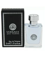 Mini Cologne Versace Pour Homme 5 ML-0.17 Oz for Men Brand New in Box