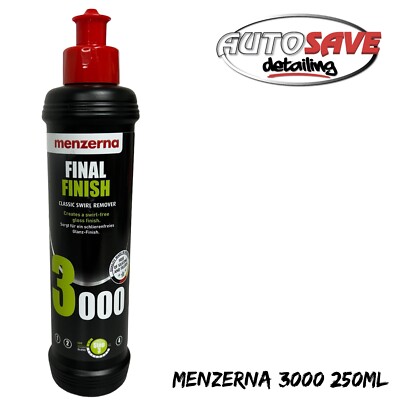 MENZERNA 3000 FINAL FINISH COMPOUND  CLASSIC SWIRL REMOVER & GLOSS FINISH 250ml