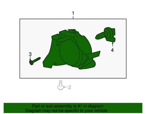 Faro antiniebla delantero del lado del pasajero genuino GM 2008-2015 Chevrolet Saturn Vue 96830934 Foto 2 de 2