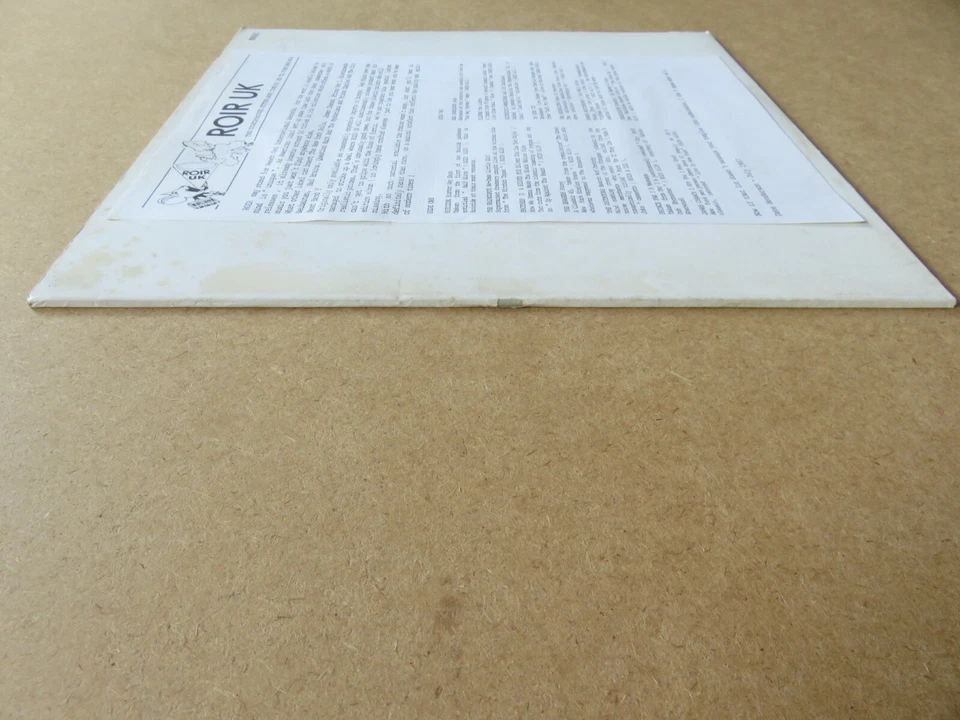 V/A ROIR NUMBERED UK PROMO LP SUICIDE TELEVISION RAINCOATS U.K. SUBS SKATALITES - Image 3 of 4