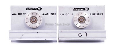 Langevin AM GC 17 Mic Preamp Modules Stereo Pair Vintage Rare AM17