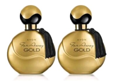 2-AVON FAR AWAY GOLD SPRAY 1.7 OZ. 50  ml Eau De Parfum Perfume NEW
