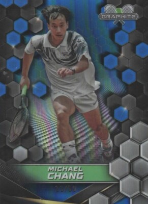 Topps 2024 Graphite Tennis Michael Chang Blue Parallel Chrome Card /50