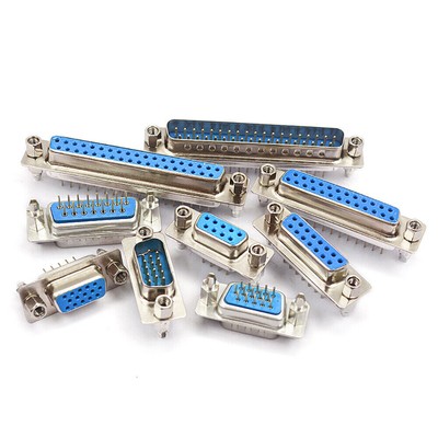 Welded Connector Female / Male Serial Port Socket D-SUB Adapter DB9/15/25/37 Pin