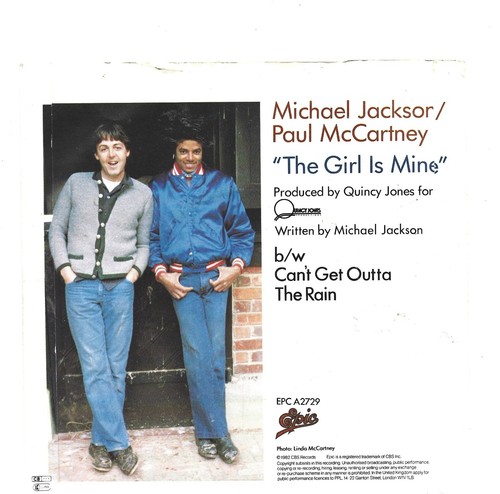 MICHAEL JACKSON/PAUL MCCARTNEY - 'THE GIRL IS MINE (1982 7'' 45)'. - Picture 2 of 2