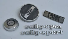 RS Camaro Group ORIGINAL: Fuel Cap, Horn Button, Emblems 1967/1968