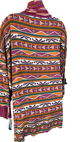 NWT Vintage Pendleton Hot Topic Open Front Top Duster Rayon Boho Artsy sz 1X - Picture 3 of 6