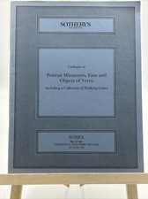 Sotheby’s Catalog: Walking Canes, Portraits & Fans- February 19, 1986