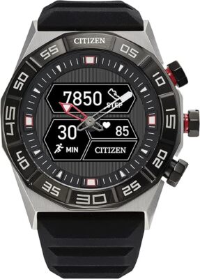 CITIZEN GEN-2 SPORT CZ SMART HYBRID JX2007-09E BLACK DIAL RUBBER MENS WATCH