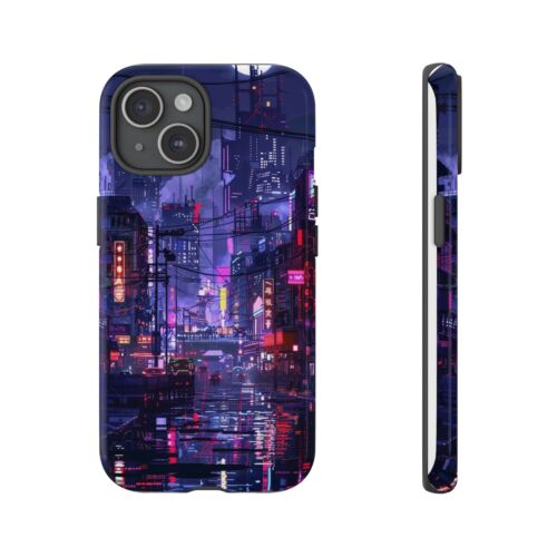Resistant Phone Case  Night City Neon vaporwave ambience for iPhone and Samsung - Afbeelding 1 van 171