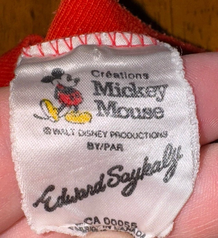 Vestido Camisón Goofy Vintage Años 80 Walt Disney Rojo Borde Terry Tela Pequeño Foto 3 de 4