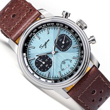 Sugess S438.03.Z ST1906 Sapphire Chrono Mechanical Aviator Watch SEAGULL 1963