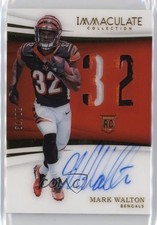 2018 Panini Immaculate Numbers Rookie 31/32 Mark Walton #IN-MW Patch Auto 1b30