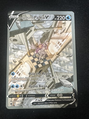 Pokémon Origin Forme Palkia V 167/189 Ultra Rare Full Art Holo