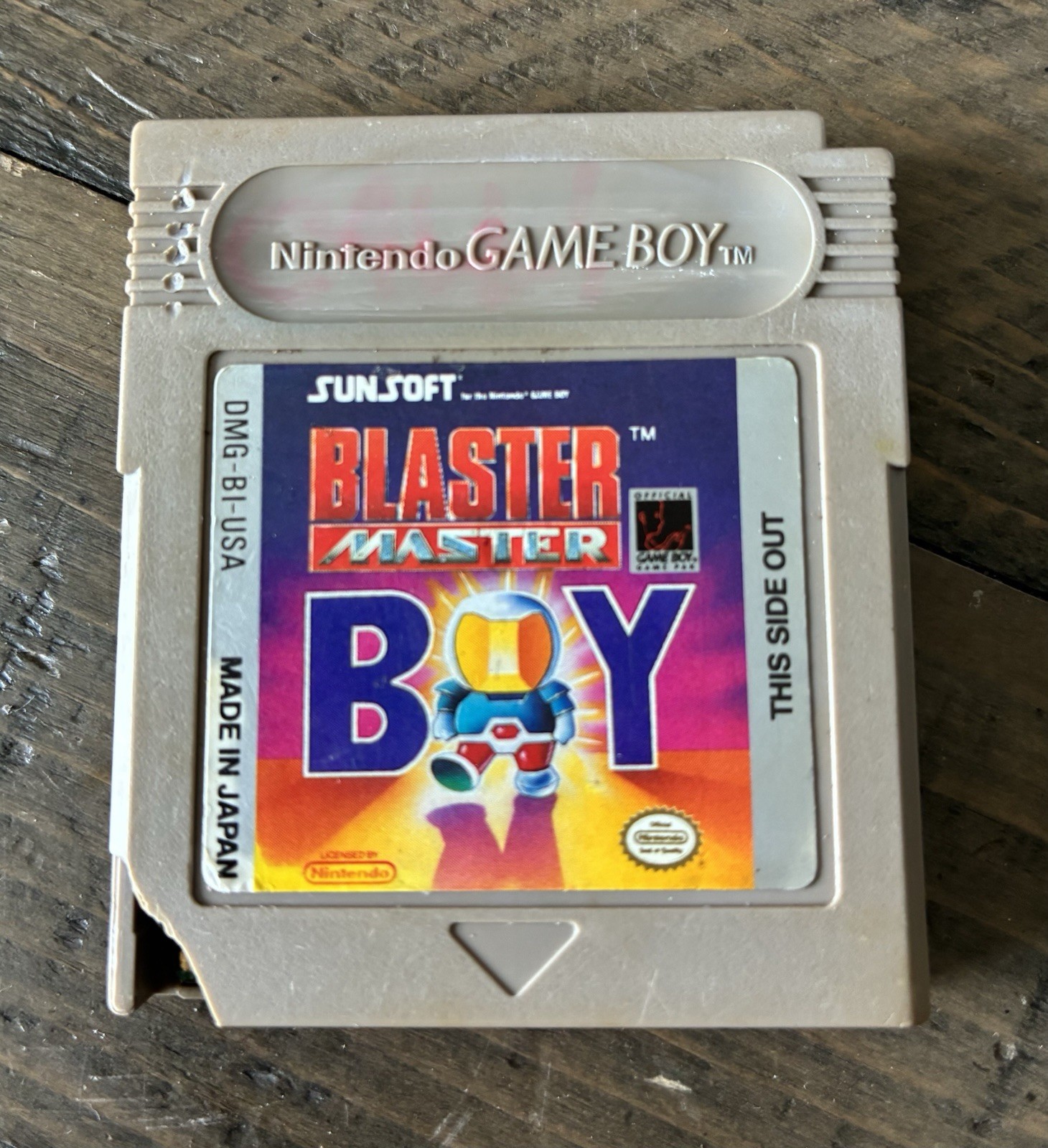 Blaster Master Boy Cartridge Only Authentic Nintendo Game Boy 1992 DMG-BI-USA