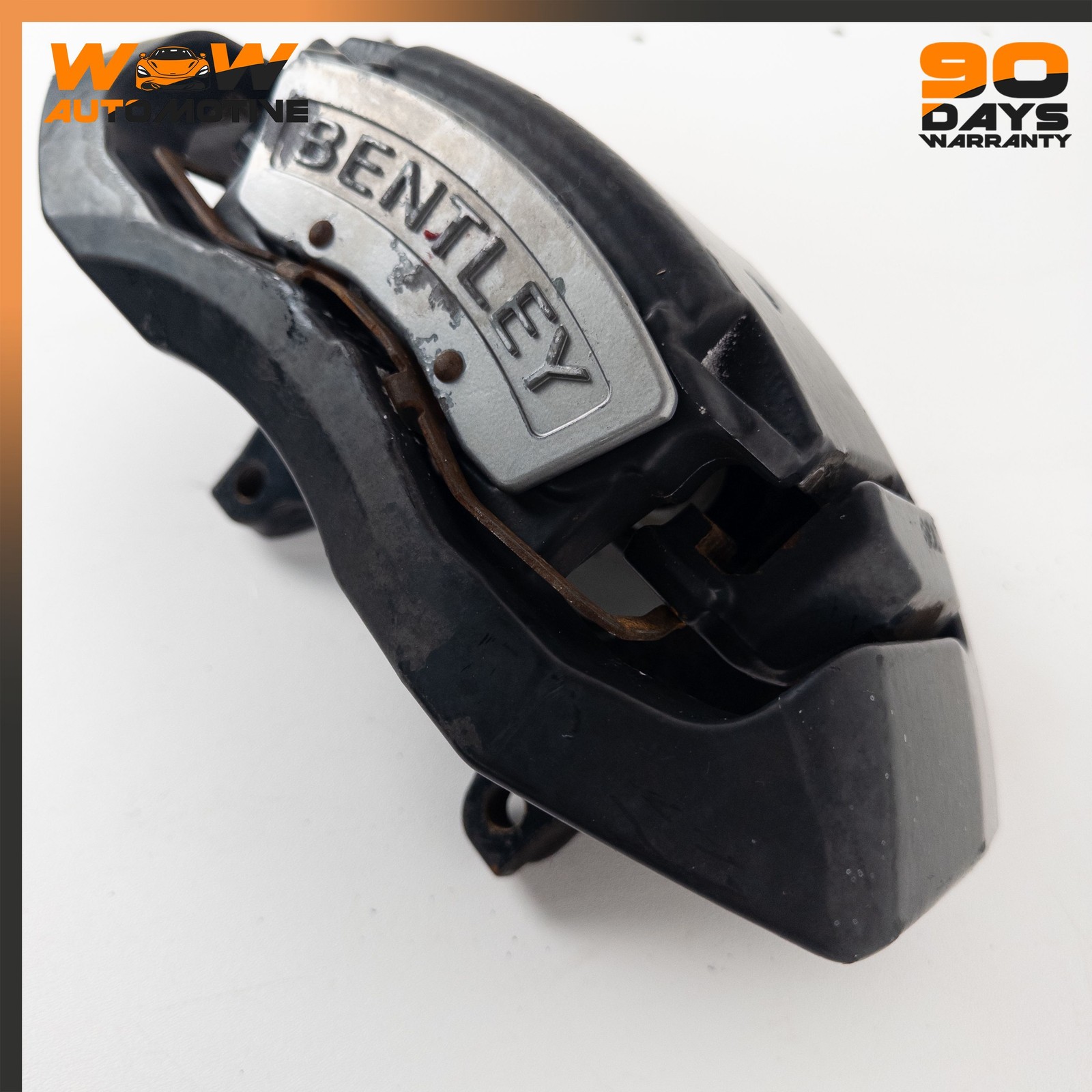 04-11 BENTLEY CONTINENTAL GTC GT FRONT LEFT RIGHT BRAKE CALIPER BLACK SET OEM
