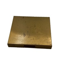 Vintage Cigarette Business Calling Card Case Wallet Gold Tone Clasp Used As-Is