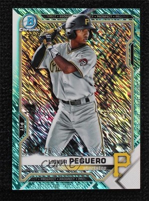 2021 Bowman Chrome Prospects Aqua Shimmer Refractor 124/125 Liover Peguero 0c3e