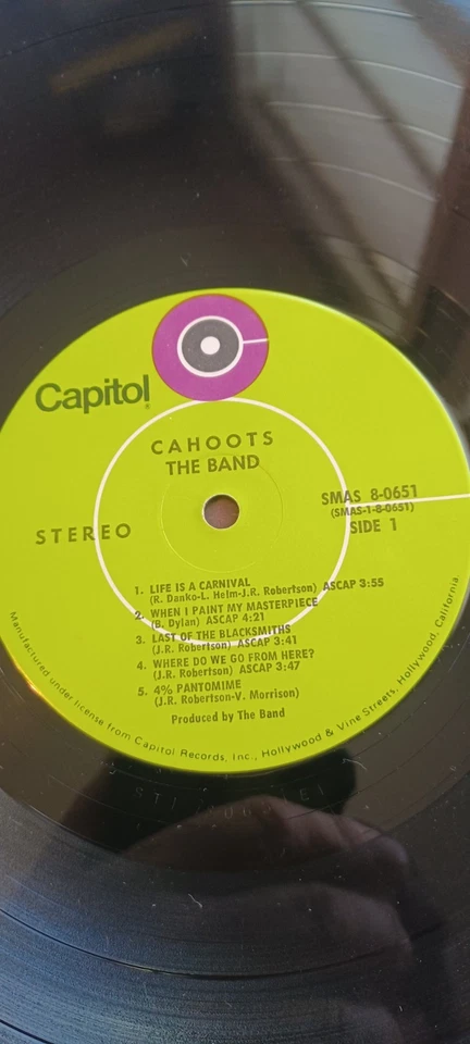 THE BAND~CAHOOTS Vinyl LP 1971 ORIG. Gatefold Ex. cond.~Lime Capitol. US. - Imagem 2 de 4