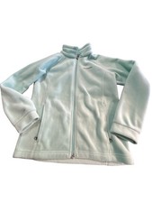 Columbia Girls Benton Springs Fleece Jacket Mint Green Full Zip Size Large 14/16