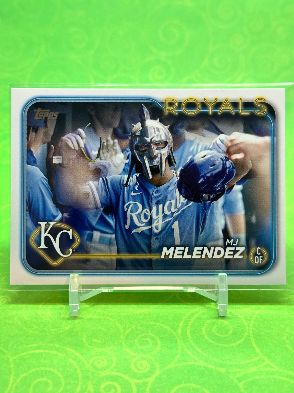 2024 Topps Series 2 - MJ Melendez #372 GOLDEN MIRROR Image Variation - Royals
