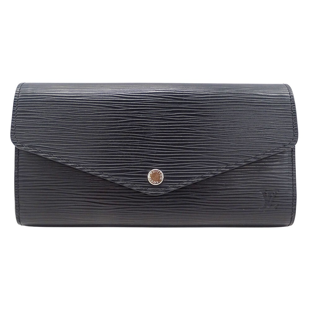 Louis Vuitton Wallet Epi Leather Portefeuille Sarah Noir Black M60582 881723