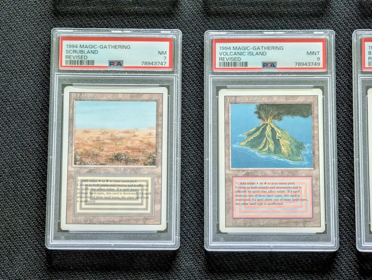 Magic: The Gathering PSA Graded 10 Revised Dual Lands Complete Set
