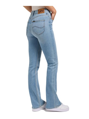 Lee Breese Bootcut Fit Jeans Womens W28 L33 Denim Cotton Flashes Of Ligh Blue - Picture 3 of 5