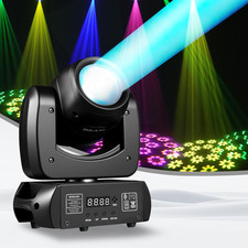 120W Moving Head DJ Lights, 18-Facet Prism Stage Lighting with 8 Gobos  8 Color
