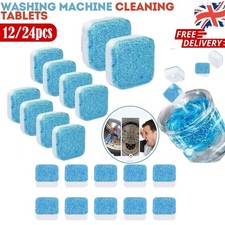12/24PCS Finally Fresh Washing Machine Cleaner White Count Powder Tablets